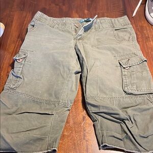 Green Cargo Shorts